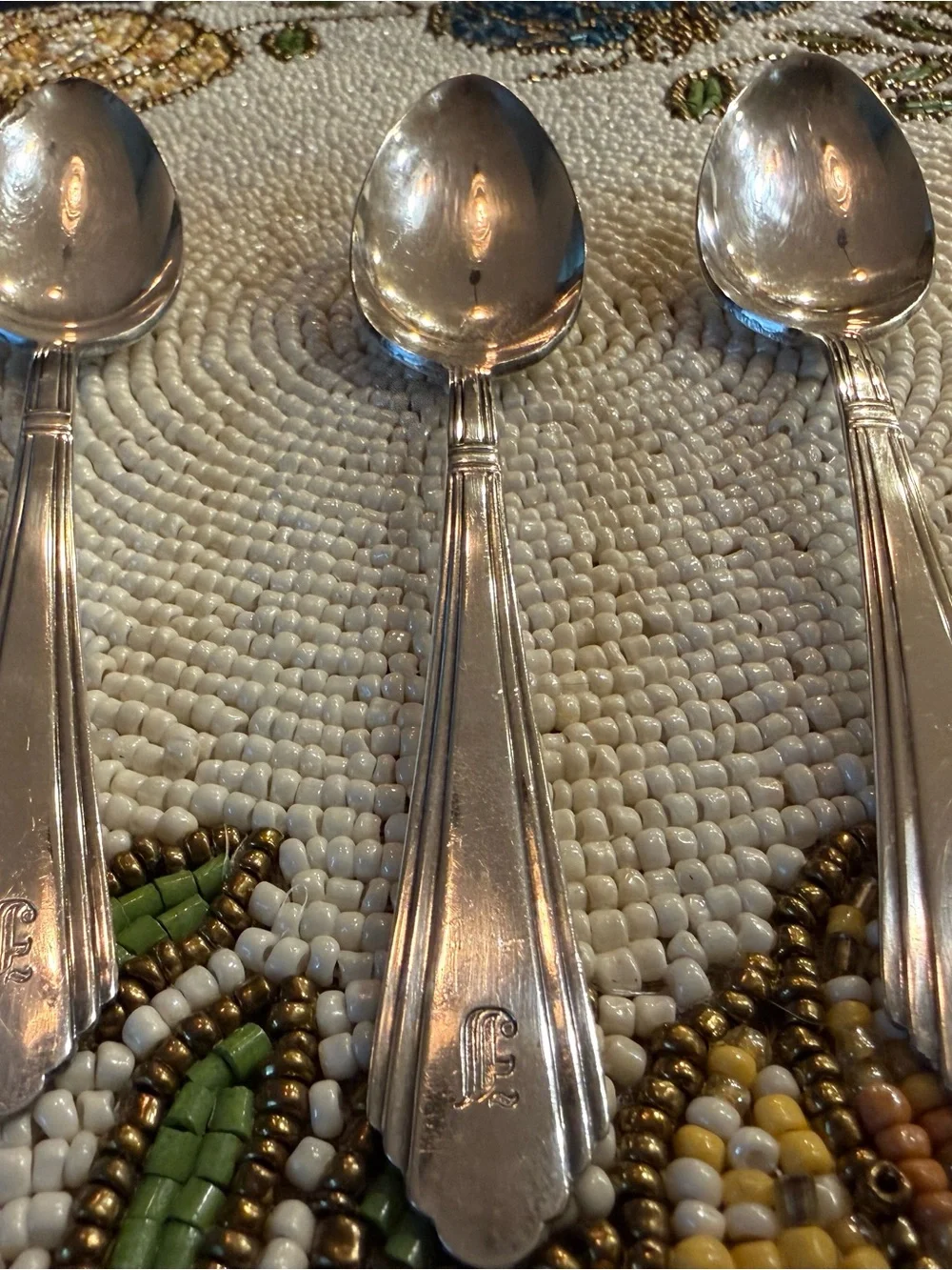 Silver- plated Set of 3 Holms & Edwards 1921 Hostess pattern Spoons